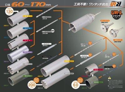 画像3: 多機能コアドリル　振動用60φ〜80φ　ロング