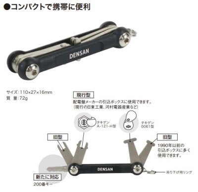 画像2: 盤用マルチキー　　P12-1607　P13-1507　P14-1507　P15-1510