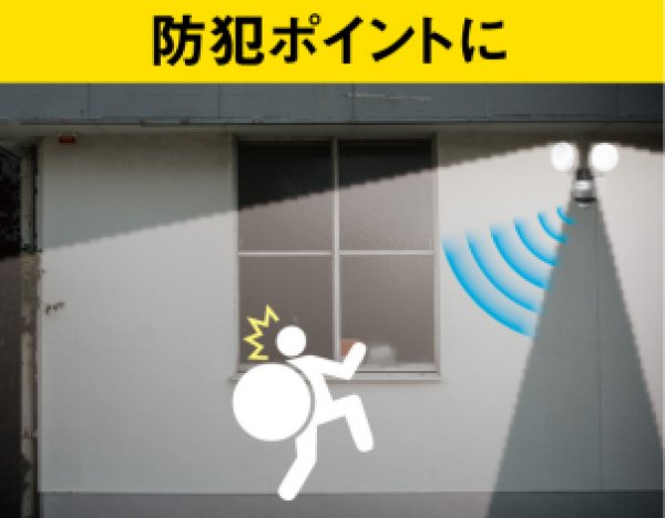 画像5: 7.5W×2灯 LEDソーラーセンサーライト P15-1502 (5)