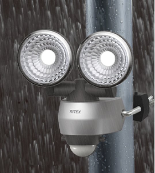 画像4: 7.5W×2灯 LEDソーラーセンサーライト P15-1502 (4)