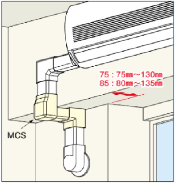 画像4: スリムダクトMDシリーズ 立面スライドコーナー (4)