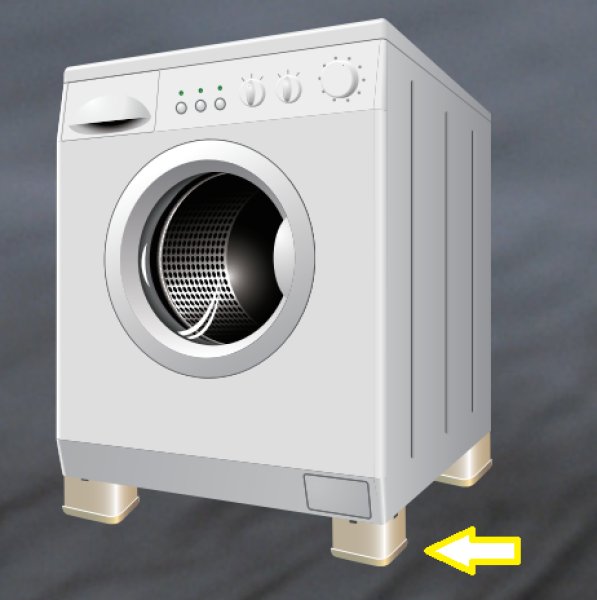 画像3: 洗濯かさ上げ台　1セット4個入　P16-0804　P17-1804 (3)