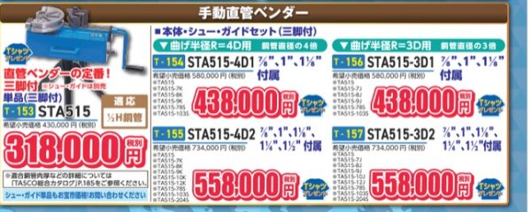 画像1: 手動直管ベンダー (1)