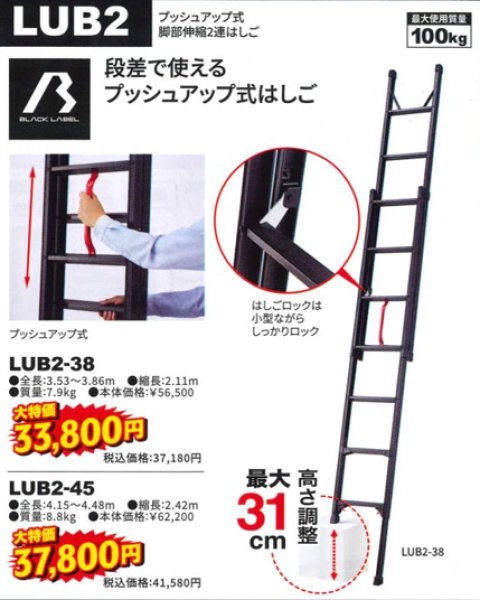 画像1: プッシュアップ式はしご (1)