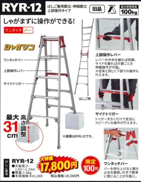 画像1: はしご兼用脚立 (1)