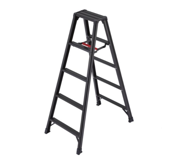 画像2: 軽量脚立　脚軽ブラック (2)