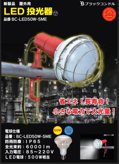 画像1: 屋外用LED投光器　